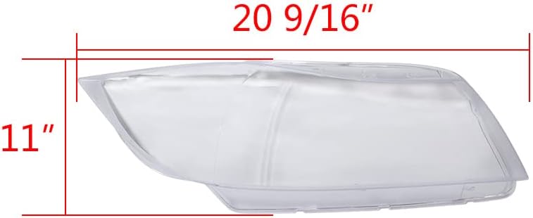 Anzios Left Right Headlight Cover Head Lamp Clear Transparent Lens Replacement for 2005-2011 BMW E90 E91 323i 325i 328i 328xi 335xi 335d 335i xDrive Xenon Headlamp - Image 2